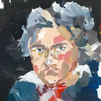 Аксинья Зиновьева, 12 лет портрет Людвига ван Бетховена